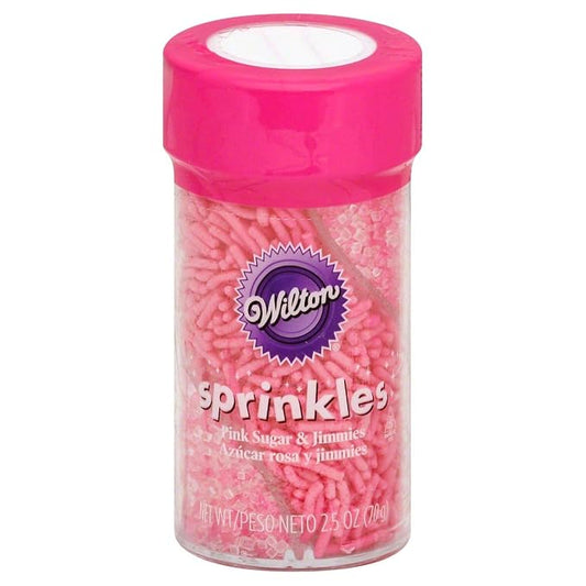 Wilton Sprinkles Twisted Pink Sugar & Jimmies, 2.4692 OZ