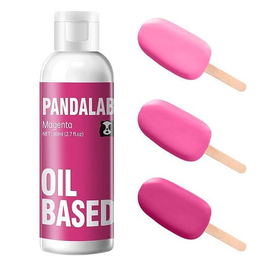 Magenta Oil Based Food Coloring for Chocolate, Candy Melts, Donuts, Strawberries, Frosting, Cake, Professional Edible Dye for Baking - 80 Milliliters 2.7 Fl.Oz