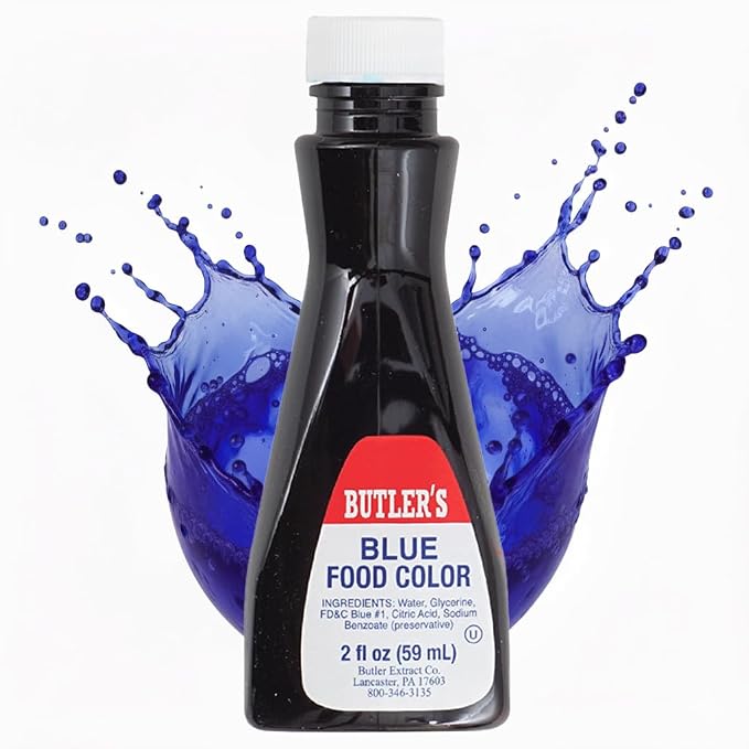 Blue Food Coloring, 2 Ounce Bottle, Hampton Distribution