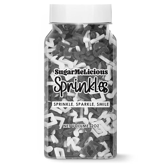 SugarMeLicious Sprinkles For Cupcakes, Edible Cake Decorations, For Vibrant and Versatile Sprinkles for Baking and Decorating Cookies & Ice Cream, 2oz Bottle (Music Notes)
