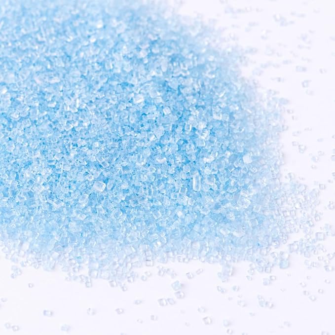 Sweets Indeed Natural Blue Decorating Sugar Sprinkles, Dye Free, Edible Sprinkle Mix, Perfect for Cake Decorations, Baking, Ice Cream, Cookies, Cupcake Topper, 3.35 ounces