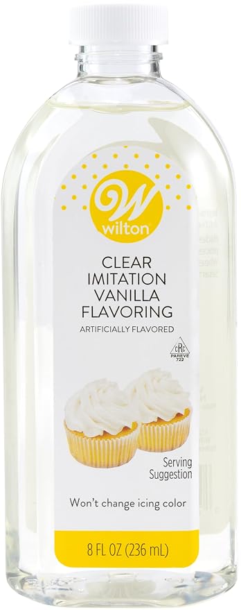 Wilton Clear Imitation Vanilla 8 Oz Bottle
