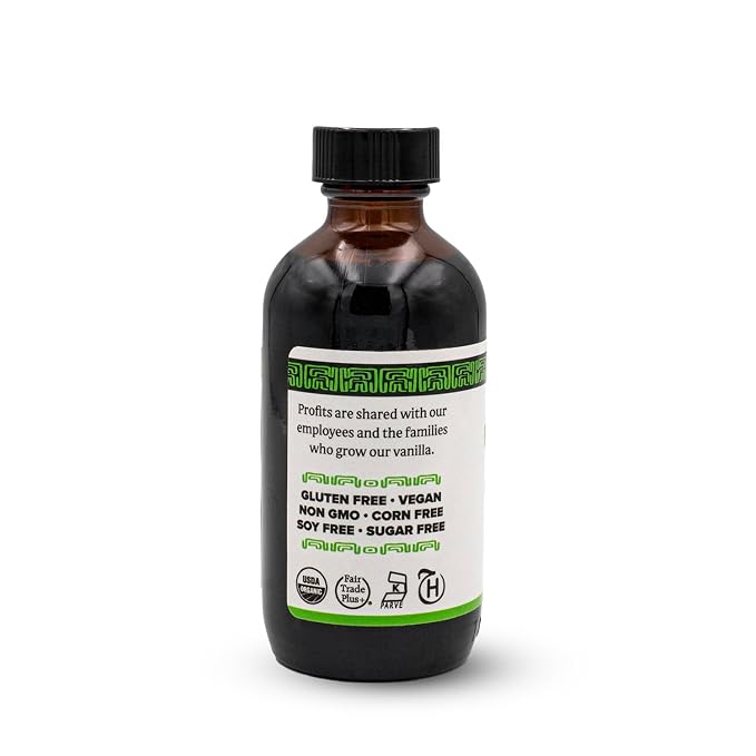 Singing Dog Vanilla Pure Vanilla Flavor, Alcohol-Free, 4 fl oz - Real Vanilla Beans, Glycerin-Based - Non-GMO, Vegan, Kosher Pareve