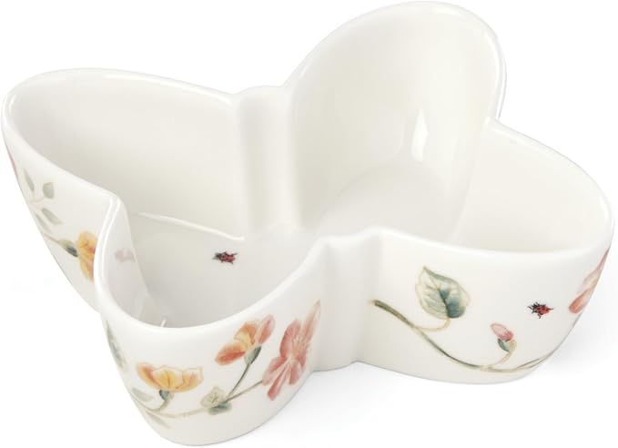 Lenox 885606 Butterfly Meadow Butterfly-Shaped Bowl, White