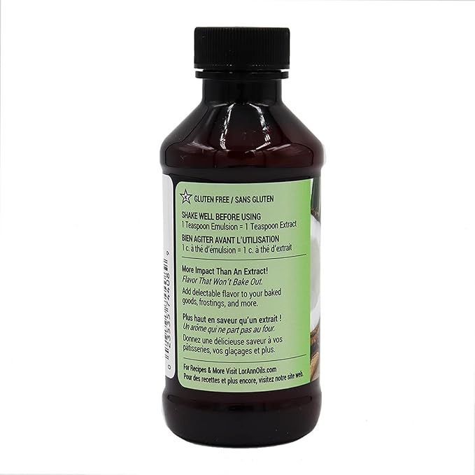LorAnn Oils Coconut Bakery Emulsion: True Essence, Ideal for Boosting Fruit Tones in Cakes, Cookies & Desserts, Gluten-Free, Keto-Friendly, Extract Substitute Essential for Your Kitchen, 4 Oz, 3 Pack