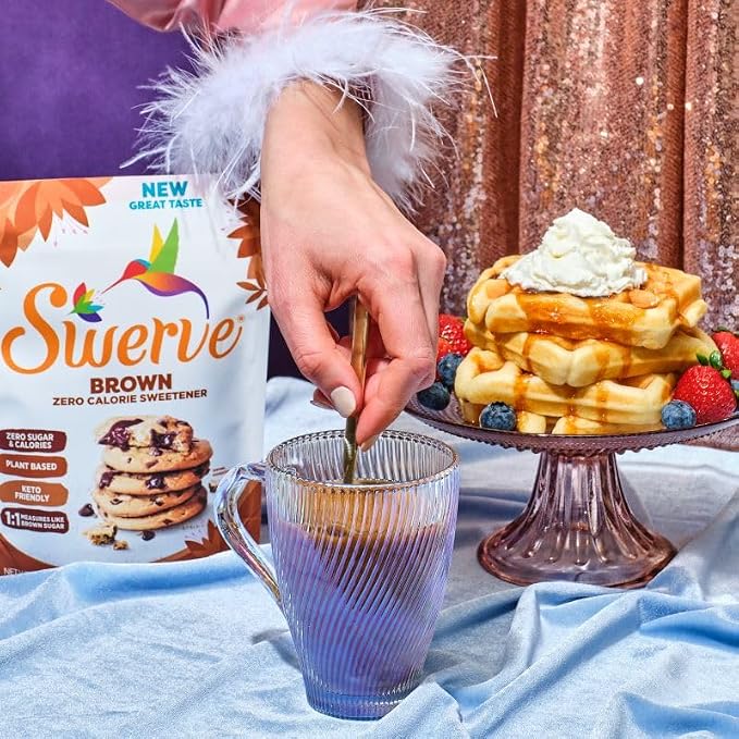 Swerve Ultimate Sugar_Replacement Sweetener, Brown_Sugar Substitute, Keto Friendly, Zero Calorie, Zero_Sugar, Non-Glycemic, Gluten Free, 12 ounces (Pack of 2)