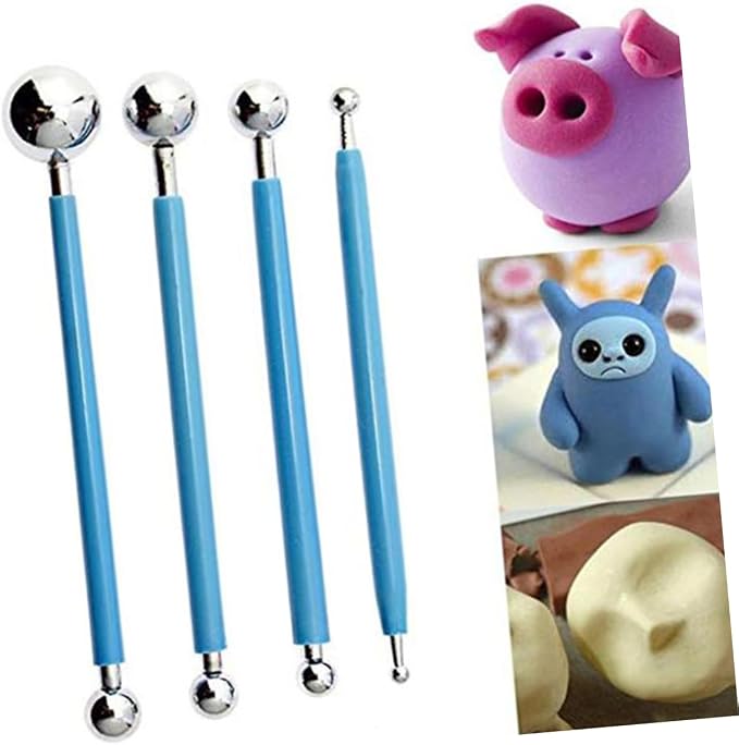 Unomor 13pcs Fondant Sculpting Tools Kit for Cake Decoration Versatile Modeling Pens for Sugar Craft Clay Pottery and Diy Projects Easy to Use for Beginners and Professionals