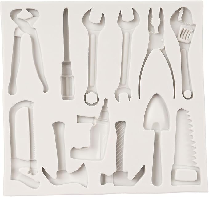 Construction Tools Fondant Silicone Molds Hand Tools Chocolate Mold For Cake Decoration Cupcake Topper Polymer Clay Chocolate Candy Sugar Craft Gum Paste