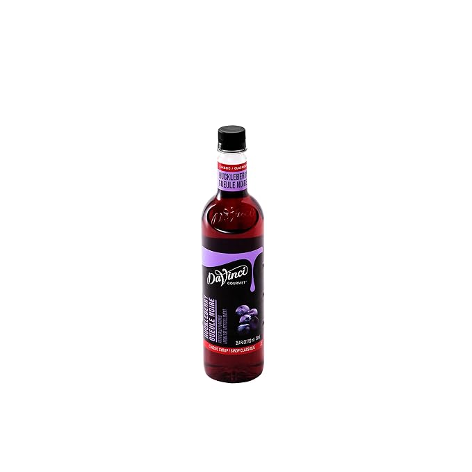 DaVinci Gourmet Classic Huckleberry Syrup, 25.4 Fluid Ounces (Pack of 4)