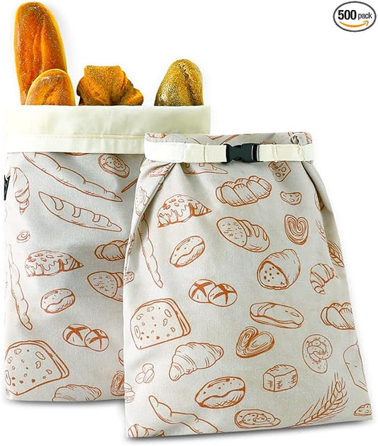 Beeswax Bread Bags for Homemade bread,2 Pack Sourdough Bread Bags,Reusable Bread Bourdough Storage