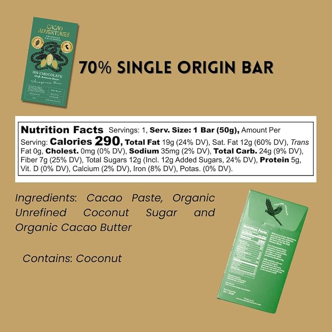 Cacao Adventures "The Collection" | Premium Chocolate Bars | 3 Flavors Sample Pack | Gift Set & Cacao Tasting Experience | 1.76 oz each (Pack of 3)
