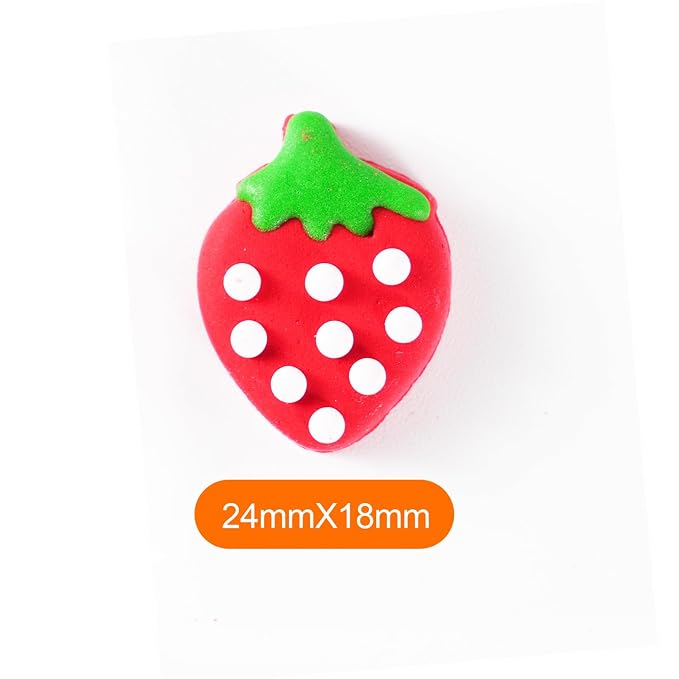 Strawberry Icing Decoration 24 Count Edible Royal Icing Decorations Spring Sprinkles DIY Candy Dessert for Baking Cookie Cake Cupcake Topper Easter Birthday Party Decoration Supplies