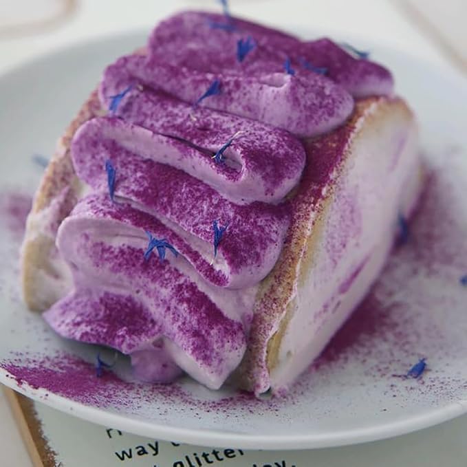 Senchanting Violet Sanding Sugar Sprinkles, Edible Crystal Light Purple Sanding Candy Sugar for Cake Decorating Wedding Party Baking Cupcake Cookie Ice Cream Decoration Supplies 90g/3.2oz
