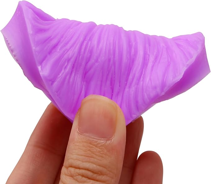 Peony Flower Veining Silicone Molds Rose Floral Petal Fondant Molds for Sugar Craft Cake Decorating Candy Polymer Clay Set of 4
