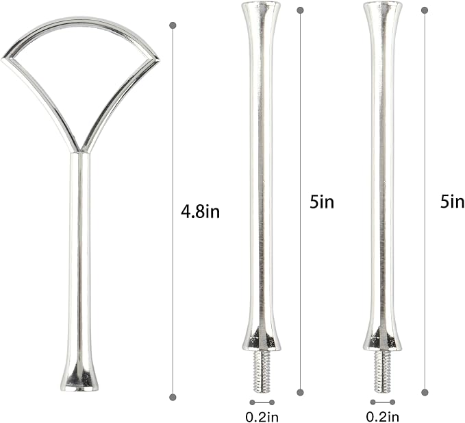 3 Tiered Cake Stand Noble Wedding Dessrt Tower Tray Cupcake Plates Holder for Birthday Party Baby Shower Graduation and Christmas Party Silver Fan