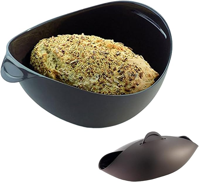 Saycker Silicone Bread Bowl,Bread Maker Mold for Baking Bread,Flexible Soft Loaf Pan for Homemade Bread Sourdough,Bakeware Tool for Baking,Easy to Mix,Proof and Bake