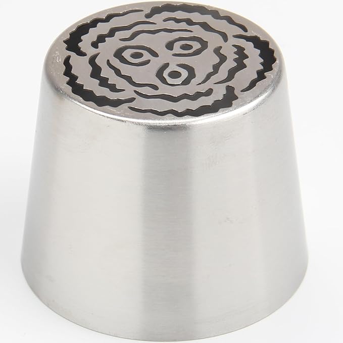 Extra Large Russian Piping Tips - Stainless Steel Flower Nozzles Set for Cake Decorating, Rose & Floral Icing Tips for Cupcakes, Cookies Professional Baking Tools (XXL, Style 49)