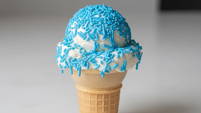 NCS Blue Jimmies Edible Sprinkles – Cupcake, Cake & Cookie Decorations, 7 oz