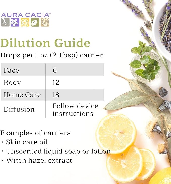 Aura Cacia 100% Pure Tea Tree Essential Oil, 100% Pure Therapeutic Grade, 15 ml in Box, Melaleuca alternifolia