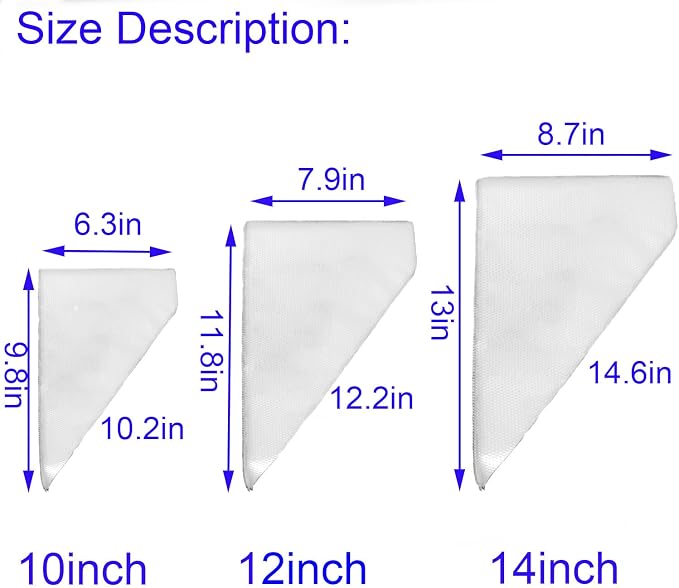 300Pcs Piping Bags Disposable-10Inch Pastry Piping Bags for Royal Icing/Frosting/Cake Decorating-Thickened,Anti-Burst,Anti-Slip with Textured Surface Design,Cakance