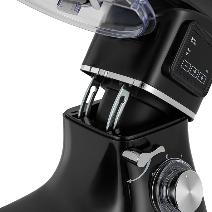 1350W Stand Mixer,6.5Qt Electric Kitchen Mixer,Dough Machine with LCD Display,Electric Food Mixer for Kitchens,Restaurants,Bakeries (Black) (1350, Watts) (Black)