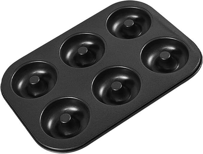 Shudyear 1 Pc Donut Pan Doughnut Baking Pan Nonstick Carbon Steel Baking Mold for Homemade Donuts Dessert Baking Oven Tray