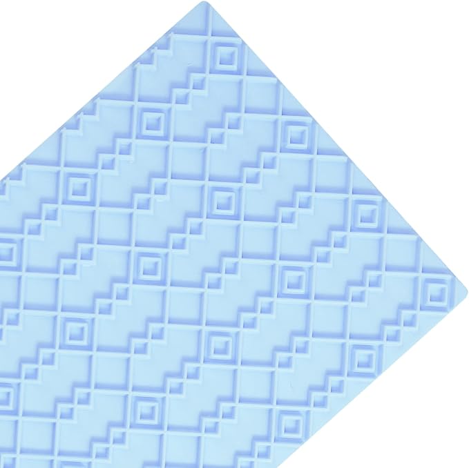 6 Packs Fondant Impression Mat Fondant Texture Mats Clay Mold Set Lace Embossing Mat Fondant Cake Embossed Impression Sheets for Cake Decorating