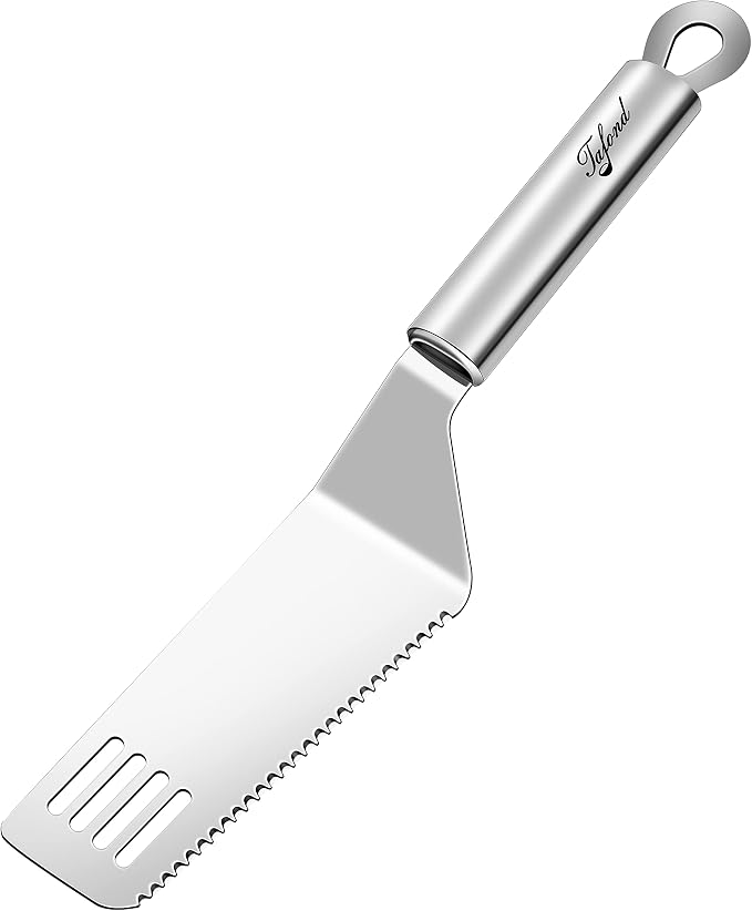 Stainless Steel Pie Cutter and Server, Cake Cutter and Pastry Spatula with Serrated Blade, Set of 1