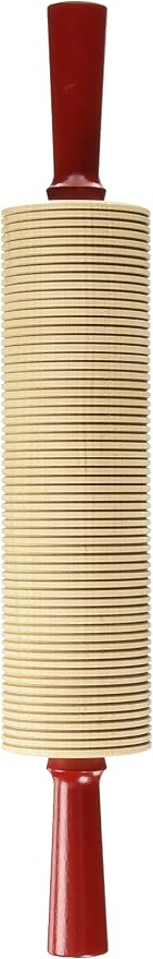 Bethany Housewares Wood Rolling Pin Corrugated Bulk