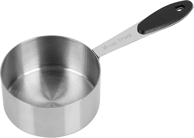 DOTINGHUX 1/2 Cup Magnetic Grips Stainless Steel Measuring Cup -1PCS