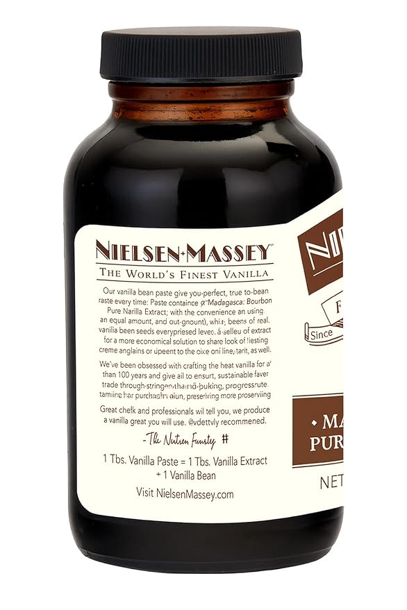 Nielsen-Massey Pure Vanilla Bean Paste, 10 oz | All-Natural, Certified Kosher Premium Baking & Cooking Vanilla with Real Bean Specks | Non-GMO & Gluten-Free