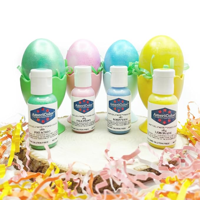 AmeriColor, Robins Egg, 0.75 Ounce Bottle, Soft Gel Paste Food Color