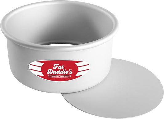 Fat Daddio's PCC-63 Round Cheesecake Pan, 6 x 3 Inch, Silver