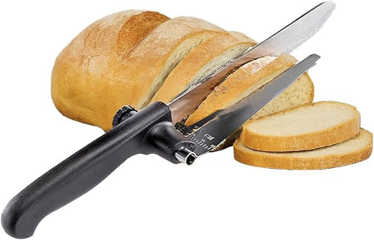 Bread Slicer for Homemade Bread, Sourdough Baking Supplies, Cake Knife, Sour Dough tools, Lame, Scoring Tool, Serrated Knives, Accessories for Sourdough Rounds, Adjustable Slicing Guide.
