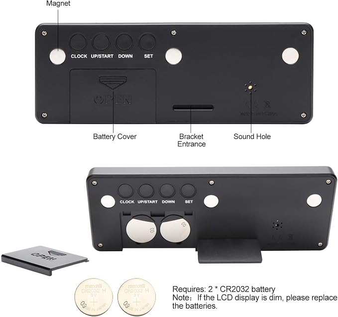 A AIMILAR 999 Days Countdown Timer Digital Clock Retirement Vacation Event Day Counter with Count Up Function