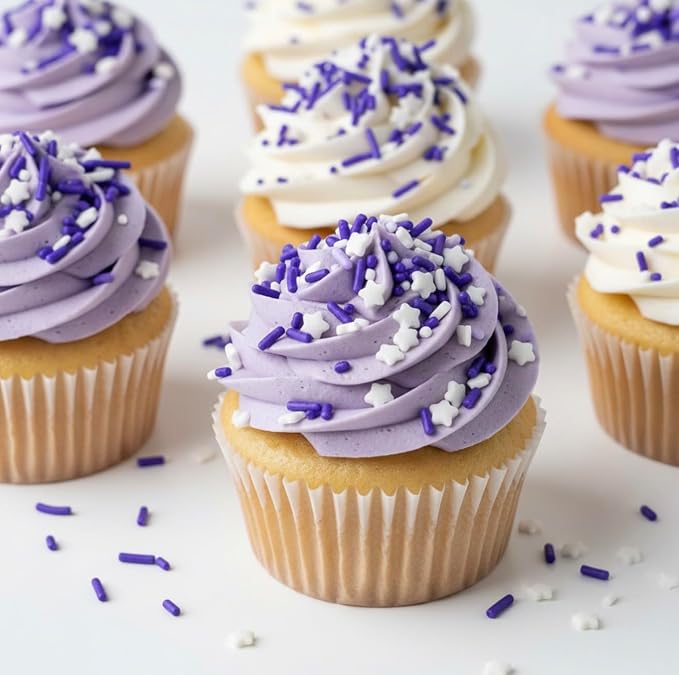 Manvscakes Sprinkles- Edible Cake and Cupcake Sprinkles with Assorted Shapes and Sizes for Parties, Metallic Sprinkle Mix for Cookies, Ice Cream, Cake and Cupcake Decorating