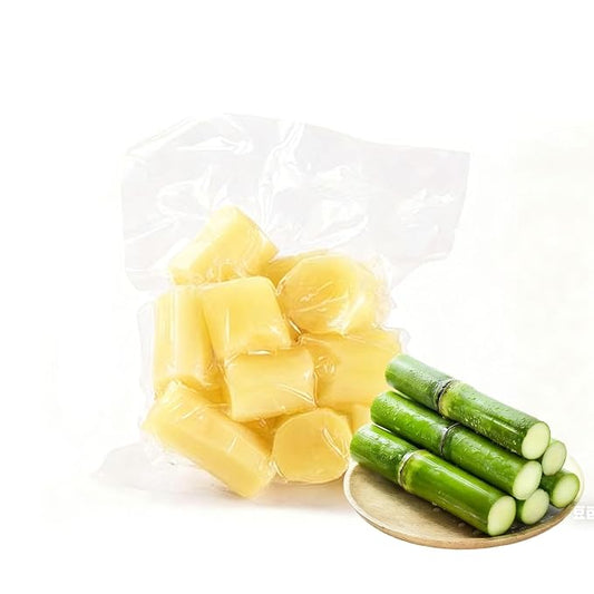 Sugar Cane（360g/12.7oz,1Pack/bag）Packaged Peeled Sugarcane Chunks Convenient and Easy-to-eat Sugar Cane Sticks Yunnan Vacuum-Packed Middle-Section Sugarcane Flesh Saccharum Officinarum Snacks