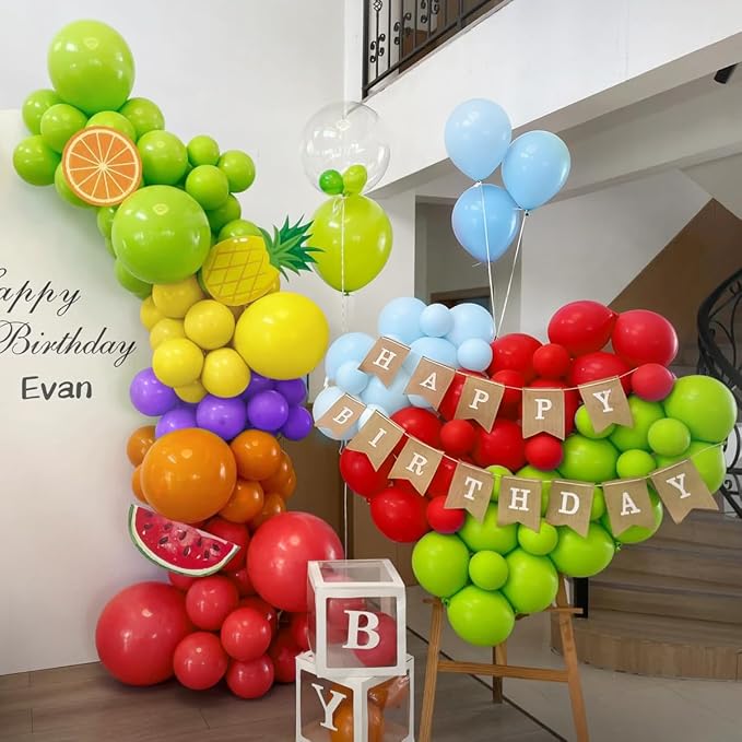 MEBAY Rainbow Balloon Arch Kit, 166Pcs 18 12 10 5 inch Colorful Latex Balloons Garland for Birthday Baby Shower Wedding Engagement Anniversary Mother's Day Party Decorations