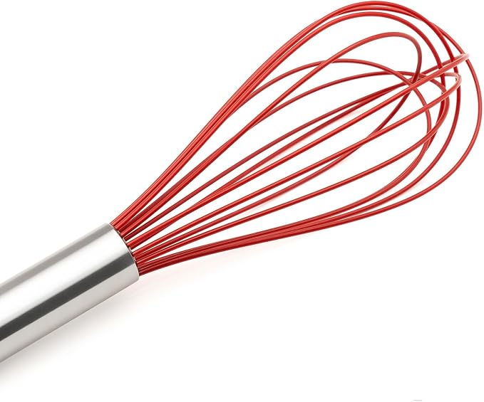 Cuisipro Silicone Piano Whisk 10" Red