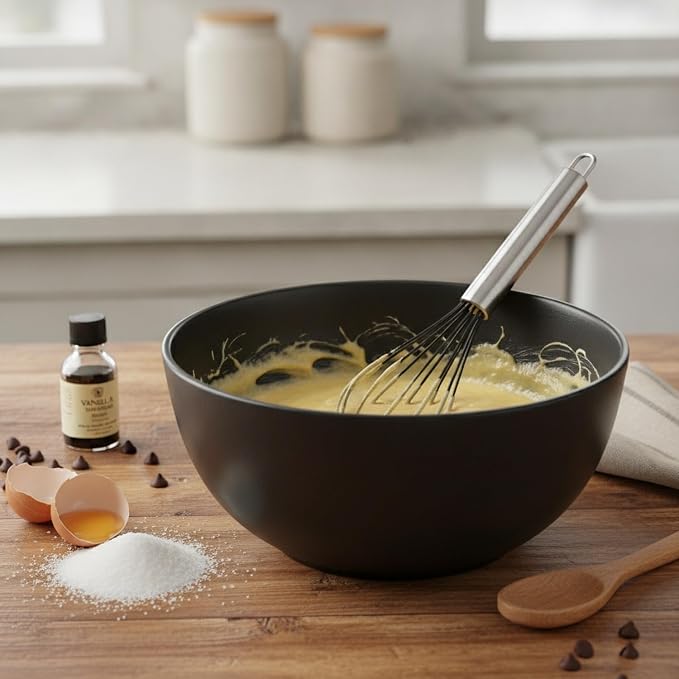 Mix Batters and Sauces with This 13-Inch Silicone Whisk Featuring Coated Wires