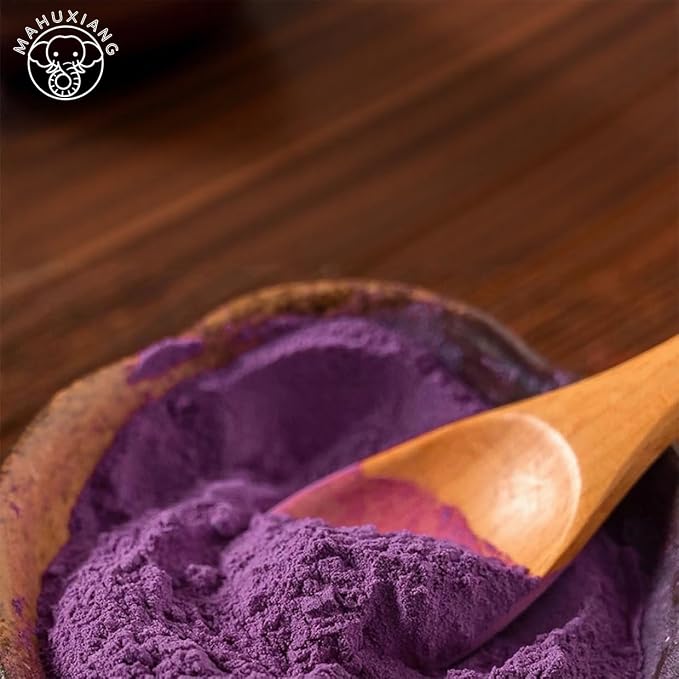 MAHUXIANG Organic Purple Sweet Potato Powder (3.52 oz / 100 g) — Single-Ingredient Powder for Baking, Desserts & Beverages, No Added Ingredients, Gluten-Free