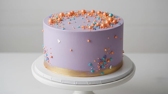 Zali Edible Pearl Sprinkles, Peach Orange, 26 Colors Mixed Size | Sugar Pearls, For Cakes, Cupcakes, Cookies, Donuts & Ice Cream, Gluten Free, Food Grade, Wedding & Festival Decoration