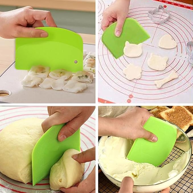 Dough Whisk and Scraper Bread Making Tools Bread Lame Tool and Pastry Brush for Danish Dough Sourdough