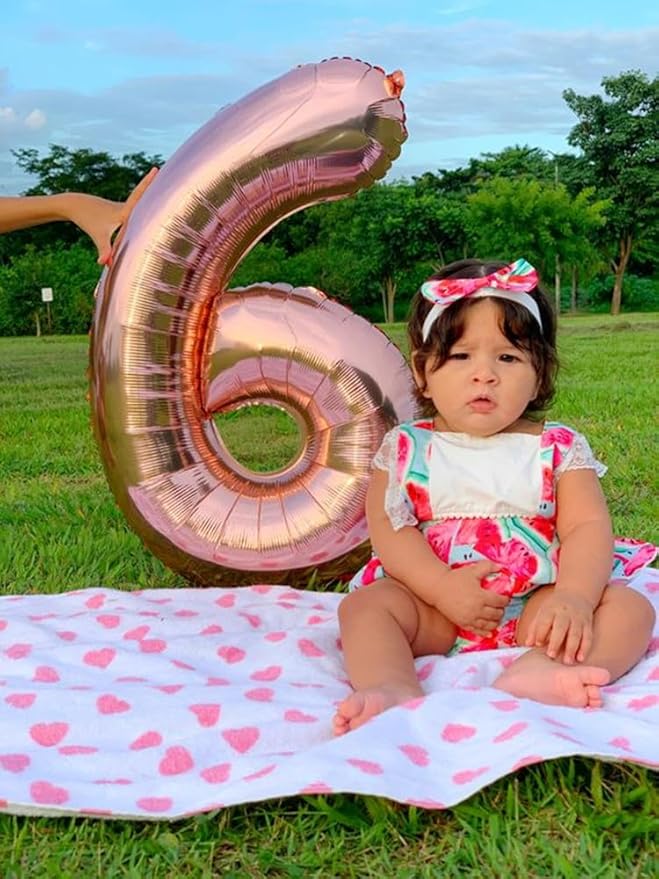 40 Inch Number 7 Balloon, 6 7 Birthday Decorations, Rose Gold Seven Birthday Decor, 7 17 27 70 Year Old Balloon Number for Engagement, Wedding, Graduations