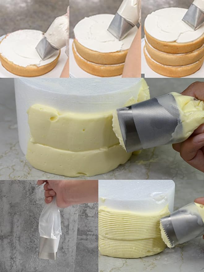Crumb Coat Piping Tip,Cake Icer Tip Extra Large,Icing Tips Sets for Cake Decorating,3 Pcs