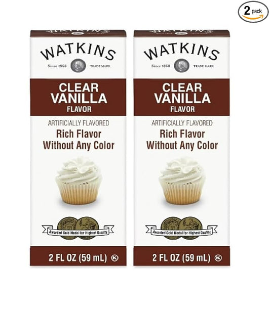Watkins Baking Extracts - pack of 2 (Clear Vanilla 2oz)