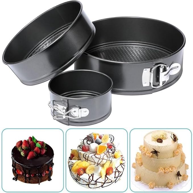 9inch Cake Pans, Round Leakproof Cake Pans Tins, Springform Pan, Non-Stick Bakeware Cheesecake Pan, Removable Bottom for Instantpot Pressure Cooker or Oven