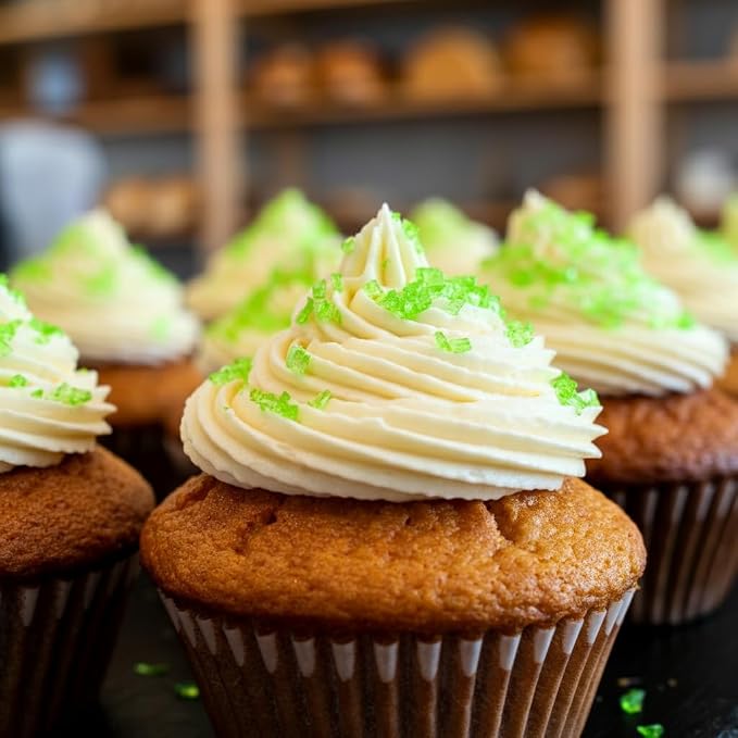 Bakerpan Lime Green Sugar Sprinkles for Baking - 7 oz Coarse Sparkling Decorating Sugar Crystals for Baking Topping, Cookies & Cupcakes | Kosher, Gluten-Free, Made in USA