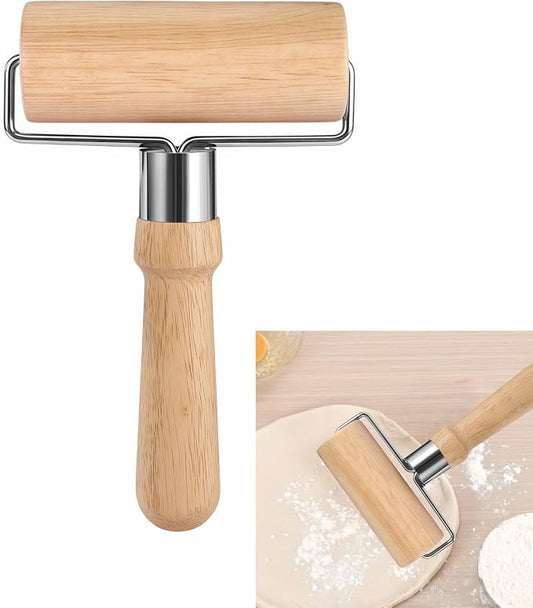 Top Rolling Pins for Pizza&Dough - Non-Stick, Wooden & Easy Clean, Baking, Pastry, Pie, Cookies - Kitchen Must Have,Beechwood Construction, Ergonomic Handles
