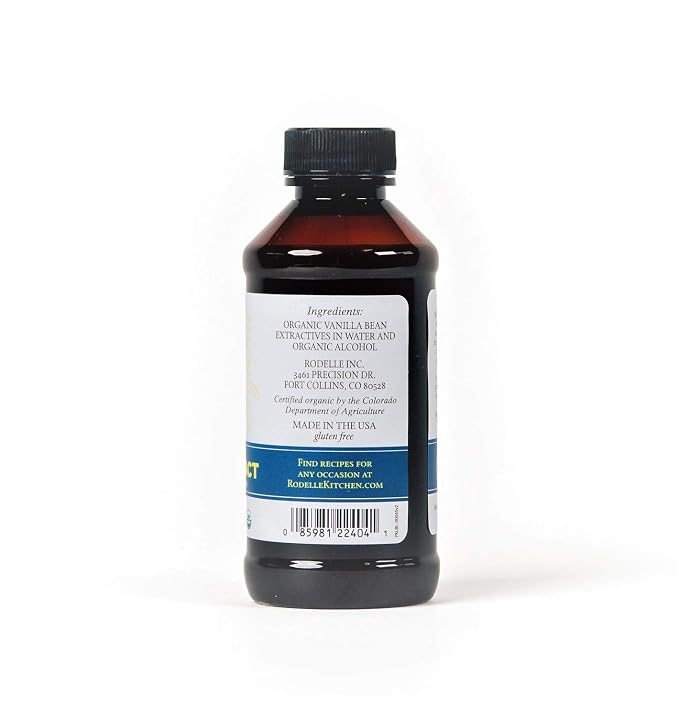 Rodelle Organic Pure Vanilla Extract, 4-Ounce